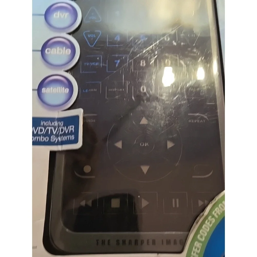 Jumbo Remote With Luminescent Touch Pad NEW‎ IN BOX Sharper Image Universal